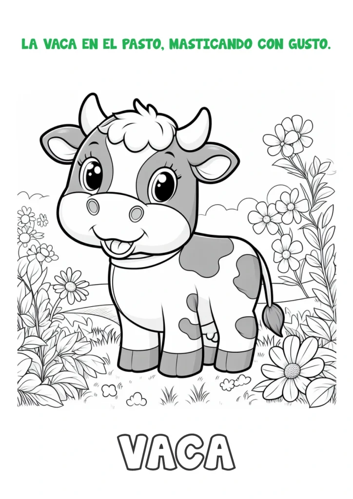 colorea-un-vaca-en-el-pasto-para-ninos