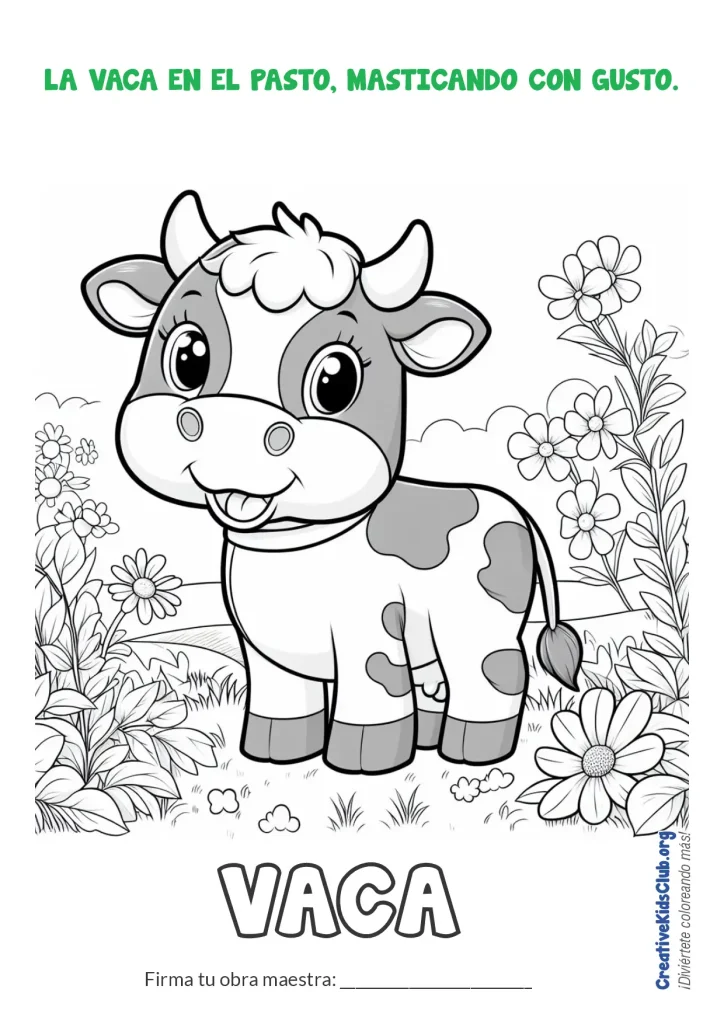 colorea-un-vaca-en-el-pasto-para-ninos